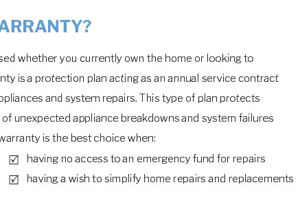 new home warranty program